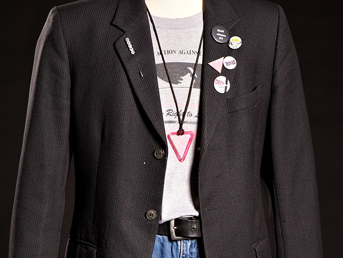 Suit jacket with badges